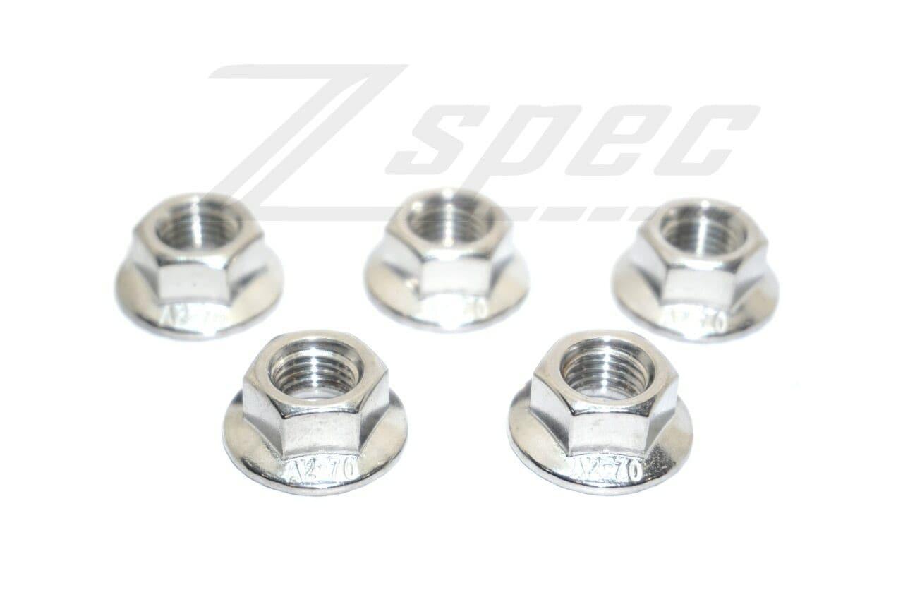 ZSPEC M8-1.25 Metric Flare Nuts, SUS304 Stainless Steel, 10-Pack - ZSPEC Design LLC - Hardware Fasteners - 10-pack, flare nut, m8, stainless - zspecdesign.com