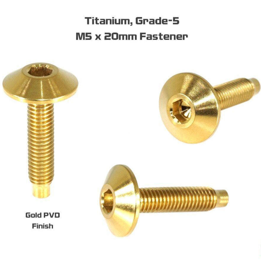 ZSPEC Low-Profile Body Kit Fastener, M5x20mm, Titanium w/ Rivet Nut, Sold per Each - ZSPEC Design LLC - Hardware Fasteners - 44-pack, abflug, aimgain, amuse, auto veloce, body, body hardware, body kit, clinched, damd, Do-Luck, fender, flare, fujimura, greddy, hamann, hks, ings+1, knight sports, kuhl, lbw, liberty walk, m-sports, m5, novitec, pandem, per each, rocket bunny, rowen, sense, street hunter, titanium, twinz, veilside, zele, zero sports - zspecdesign.com