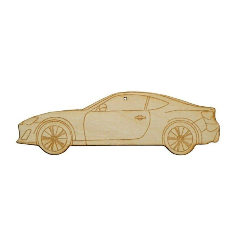 ZSPEC Laser-Engraved Wood Ornament, Style: Subaru BRZ/Scion FRS, ~5" - ZSPEC Design LLC - Holiday Ornaments - BRZ, FRS, holiday, ornament, Scion, Subaru - zspecdesign.com