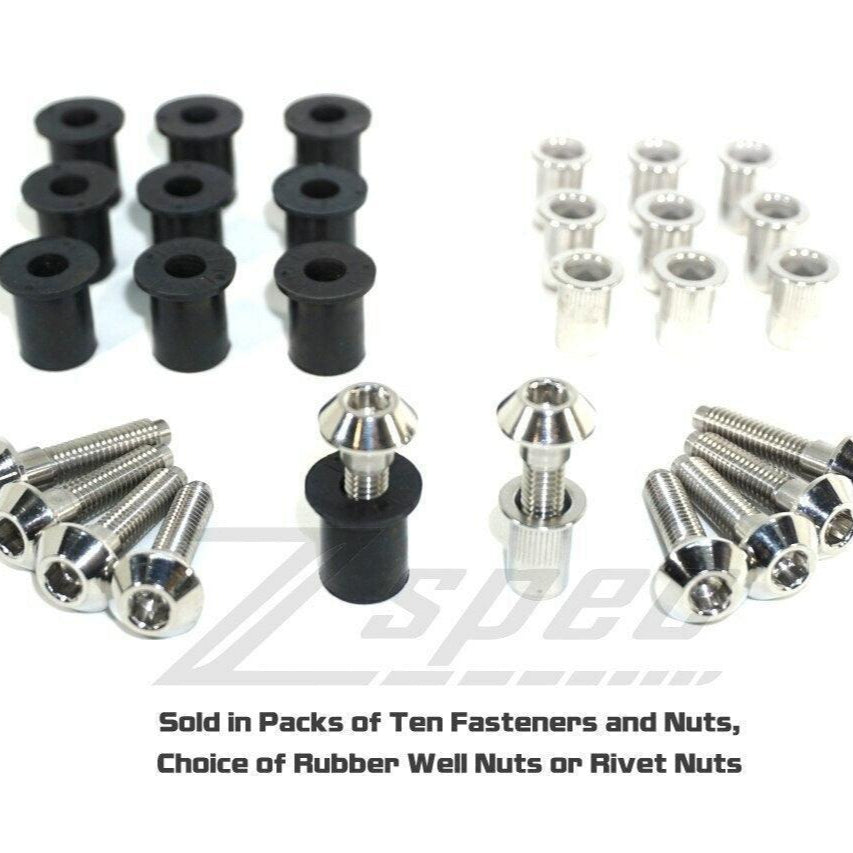 ZSPEC M6x25mm Titanium Shank/Shoulder Bolts, Well or Rivet Nuts, 10-Pack - ZSPEC Design LLC - Hardware Fasteners - 10-pack, body hardware, m6, stainless, titanium - zspecdesign.com