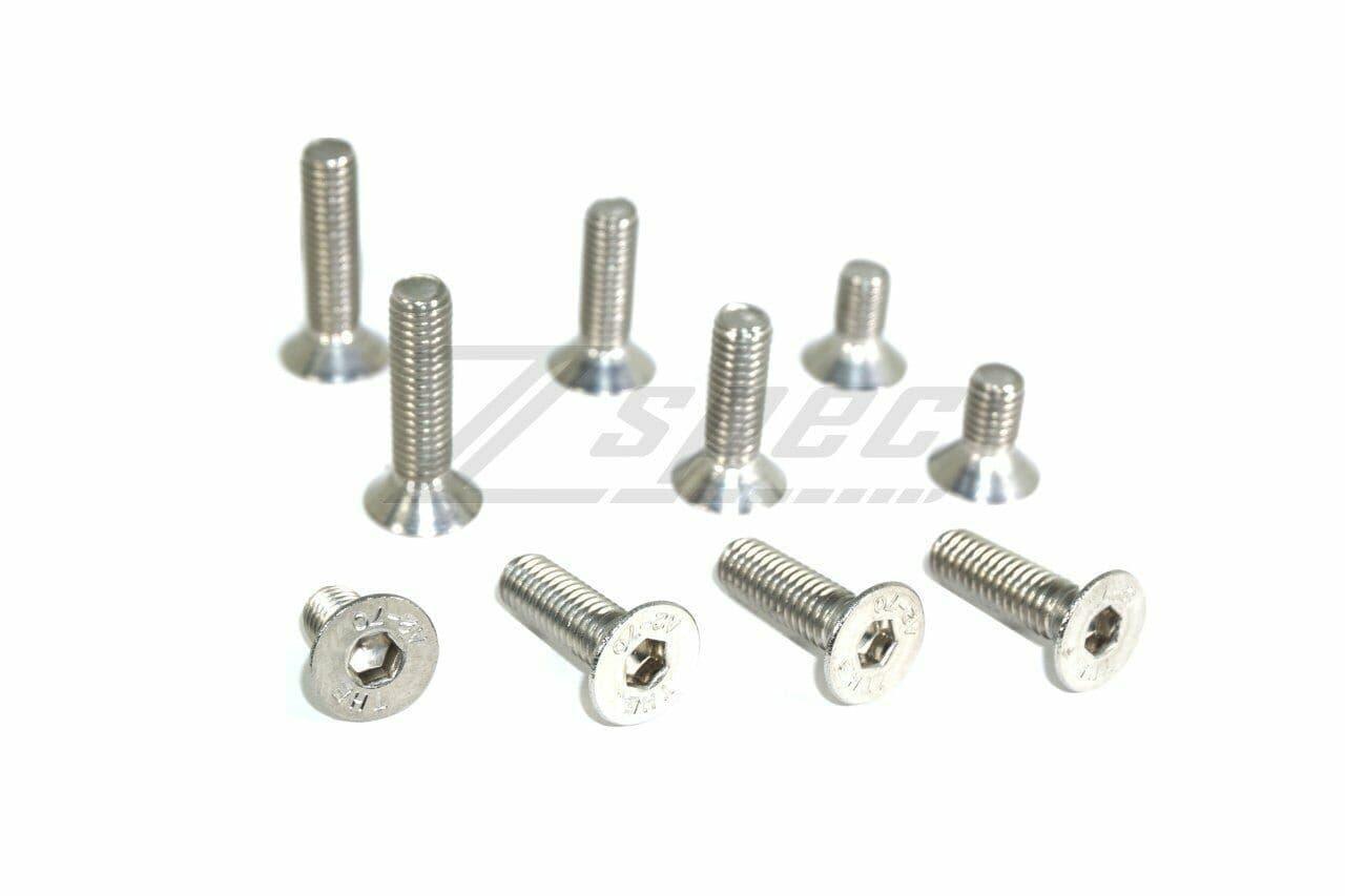 ZSPEC M8-1.25x16mm Flat-Head FHSC Fasteners, Stainless, 10-Pack - ZSPEC Design LLC - Hardware Fasteners - 10-pack, Dress Up Bolt, FHSC, m8, Stainless - zspecdesign.com