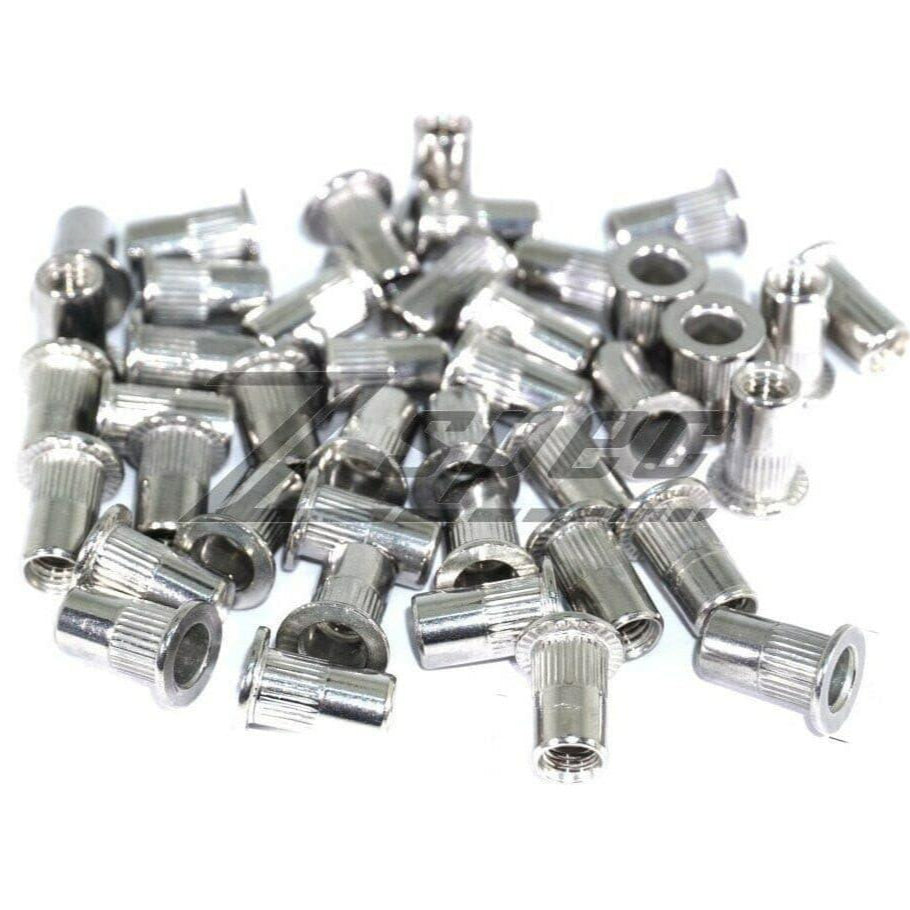 ZSPEC M6-1.0 Rivet Nuts, SUS304 Stainless Steel, 10-Pack - ZSPEC Design LLC - Hardware Fasteners - 10-pack, Body, body hardware, Dress Up Bolt, m6, Rivet Nut, Stainless - zspecdesign.com