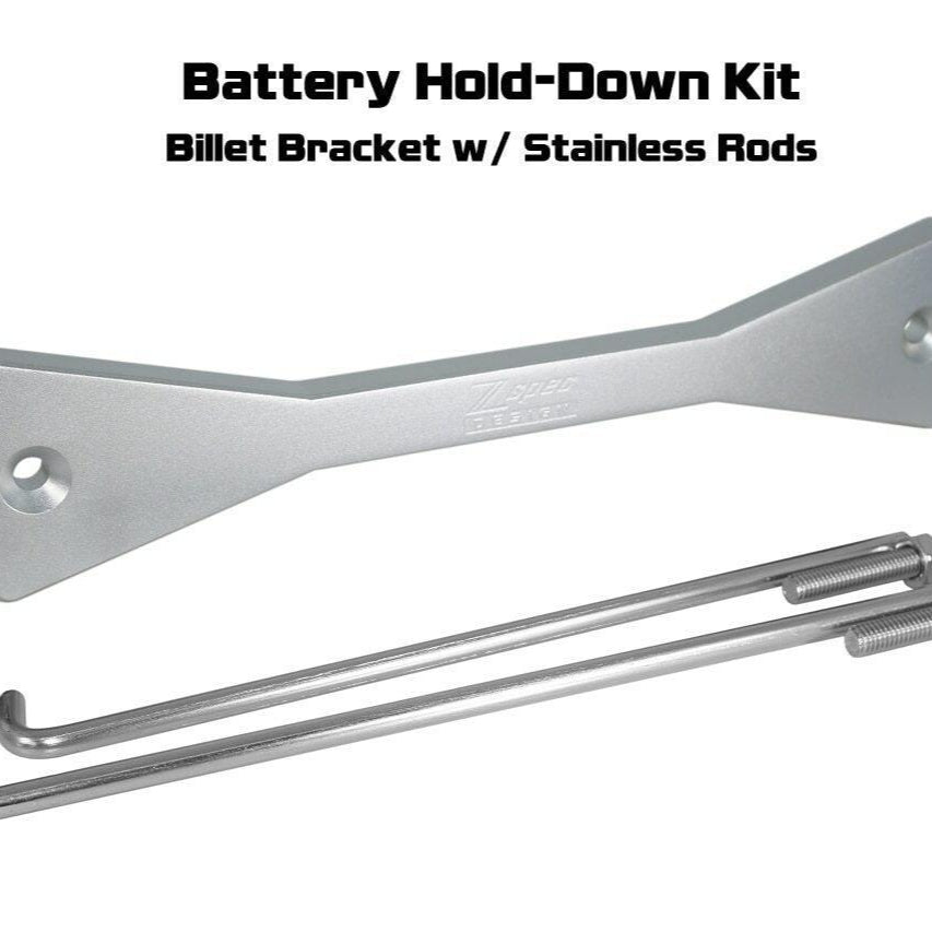 ZSPEC Battery Hold Down/Bracket, Billet Bracket w/ Stainless Hardware - ZSPEC Design LLC - Hardware Fasteners - accessory, battery, battery bracket, bracket, stainless - zspecdesign.com
