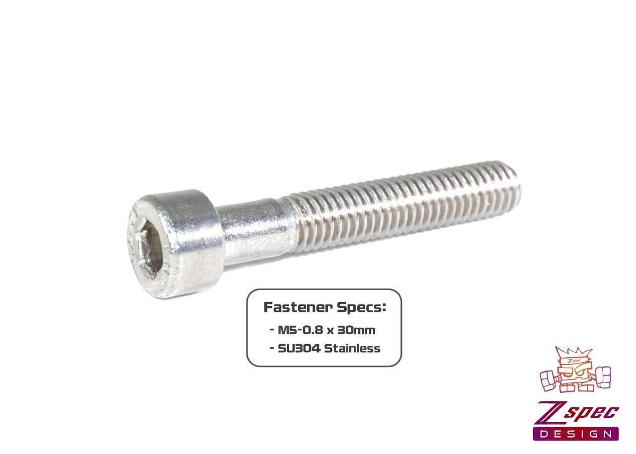 ZSPEC M5-0.8x30mm Fasteners, Socket-Cap SHSC, SUS304 Stainless, 10-Pack - ZSPEC Design LLC - Hardware Fasteners - 10-pack, Dress Up Bolt, m5, SHSC, Stainless - zspecdesign.com