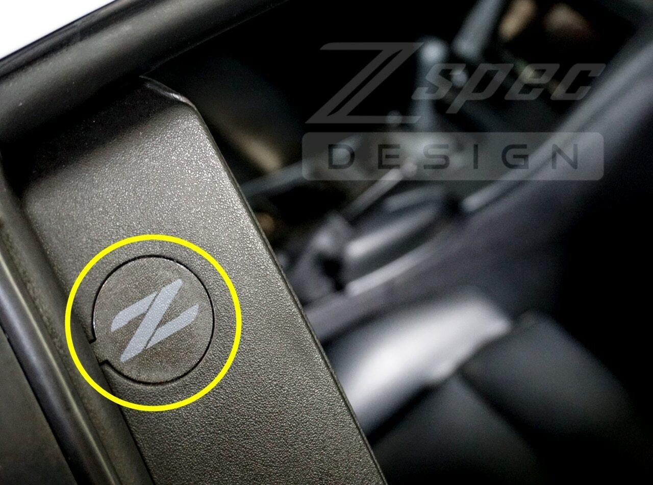 ZSPEC Outer B-Pillar Finisher Cap With Z, for '90-96 300zx, Left/Right Pair - ZSPEC Design LLC - Hardware Fasteners - 300zx, nissan, outer B-pillar, z32 - zspecdesign.com
