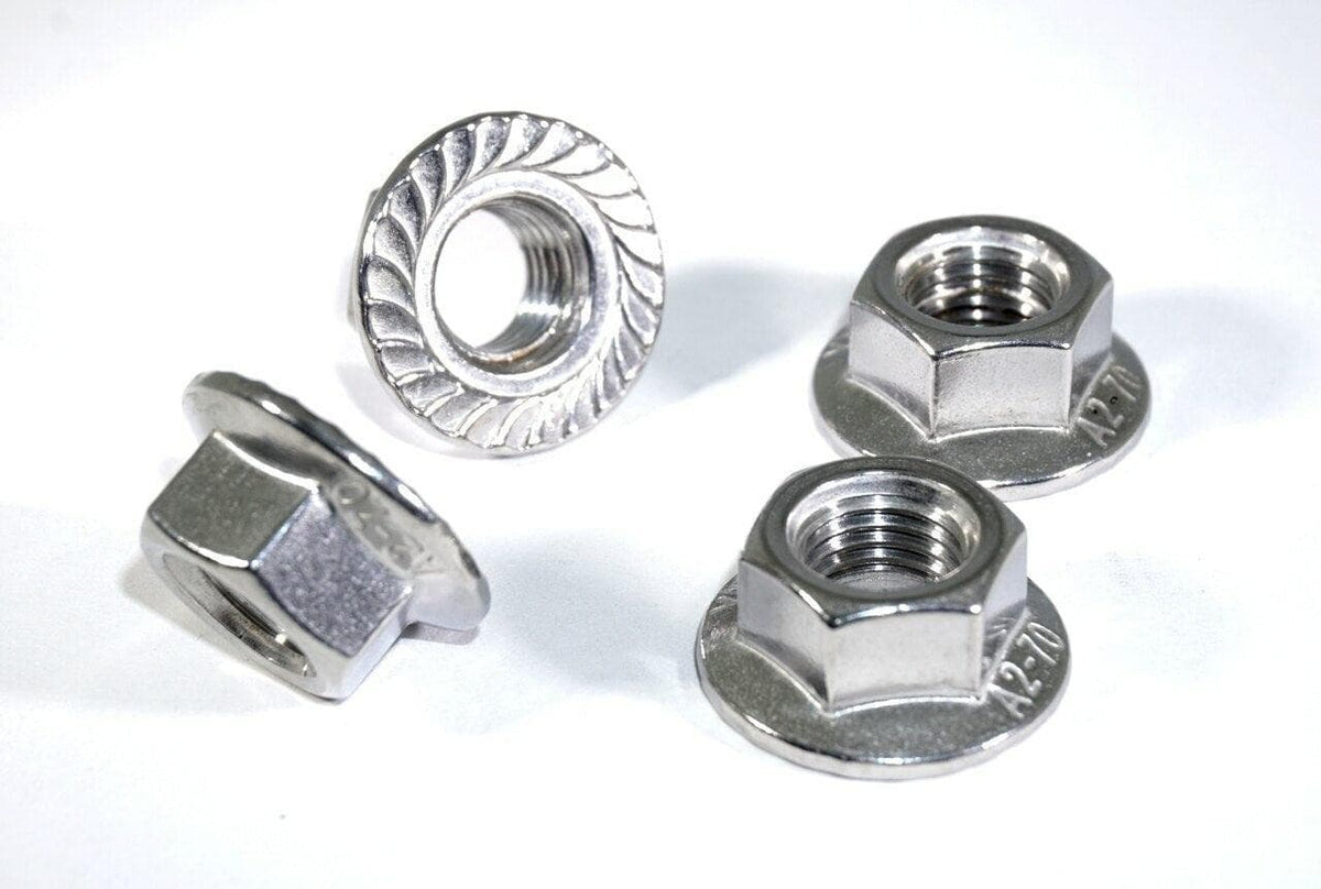 M10-1.25 Metric Flare Nuts, SUS304 Stainless Steel, 10-Pack Dress Up Bolt Stainless Steel SUS304 Silver Socket Cap Head FHSC SHSC Hardware ZSPEC