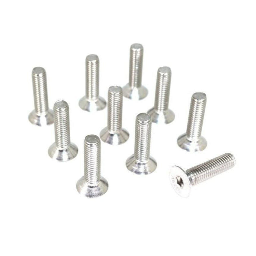 ZSPEC M5-0.8x25mm Fasteners, Flat-Head FHSC, SUS304 Stainless, 10-Pack - ZSPEC Design LLC - Hardware Fasteners - 10-pack, Dress Up Bolt, FHSC, m5, Stainless - zspecdesign.com