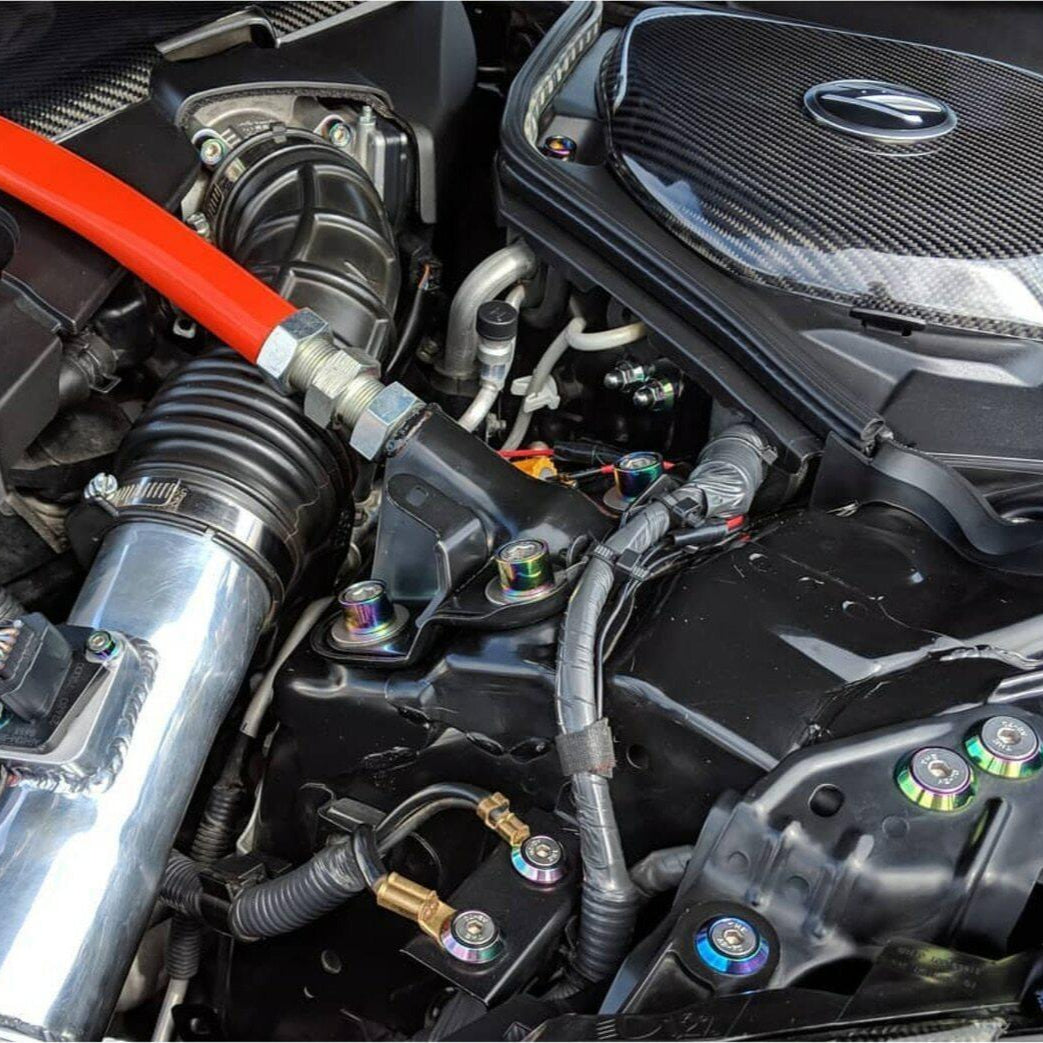 ZSPEC "Stage 3" Dress Up Bolts® Kit for Nissan 350z DE/HR, OEM-Length Plenum Bolts, Stainless & Billet - ZSPEC Design LLC - Hardware Fasteners - 350z, DE & HR, Fastener Kit, nissan, stage 3, z33 - zspecdesign.com