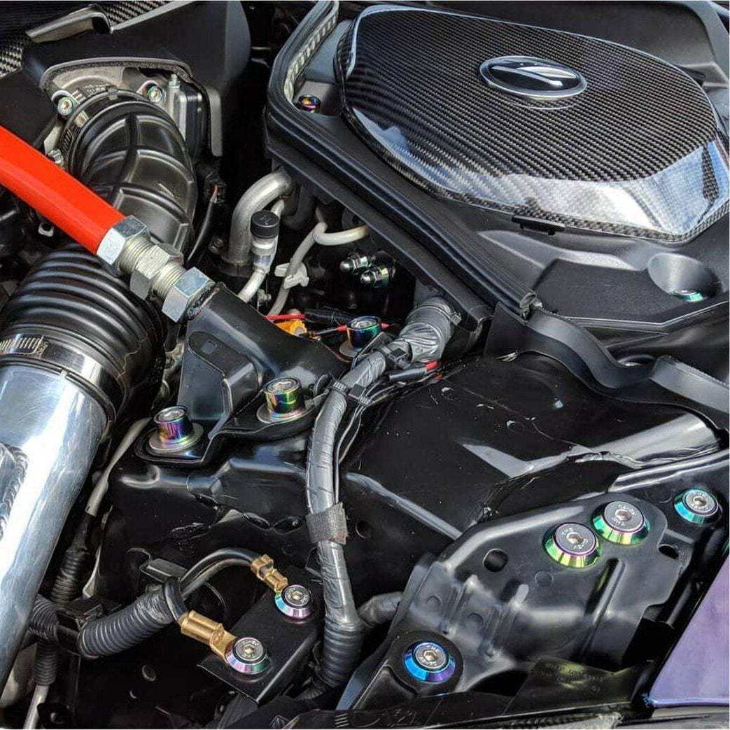 ZSPEC "Stage 3" Dress Up Bolts® Fastener Kit for Nissan 350z DE/HR +10mm Longer Plenum Bolts, Stainless & Billet - ZSPEC Design LLC - Hardware Fasteners - 350z, DE & HR, Fastener Kit, nissan, stage 3, z33 - zspecdesign.com