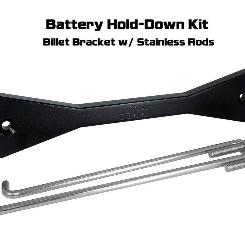 ZSPEC Battery Hold Down/Bracket, Billet Bracket w/ Stainless Hardware - ZSPEC Design LLC - Hardware Fasteners - accessory, battery, battery bracket, bracket, stainless - zspecdesign.com