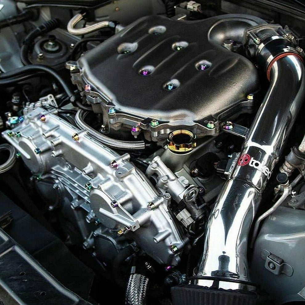 ZSPEC "Stage 3" Dress Up Bolts® Fastener Kit for Nissan 350z DE/HR +10mm Longer Plenum Bolts, Stainless & Billet - ZSPEC Design LLC - Hardware Fasteners - 350z, DE & HR, Fastener Kit, nissan, stage 3, z33 - zspecdesign.com