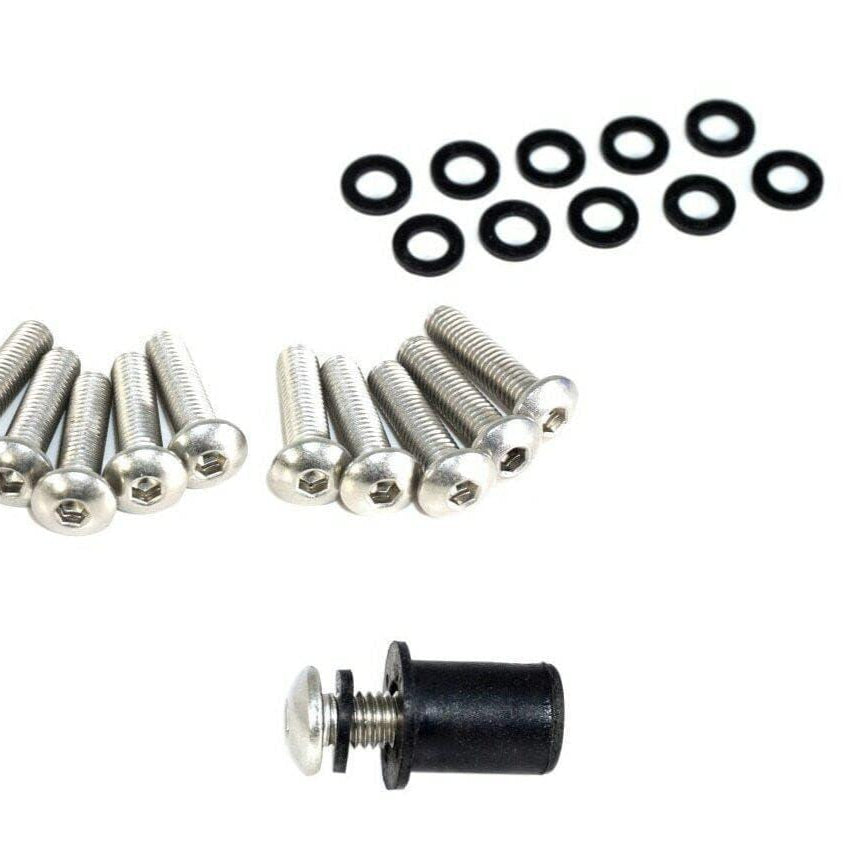 ZSPEC Button-Head Body Kit Fasteners, M5x20mm, Stainless, Per Each w/Well Nuts - ZSPEC Design LLC - Hardware Fasteners - 60-Pack, body, body hardware, button, Fastener, m5, ornament, stainless - zspecdesign.com
