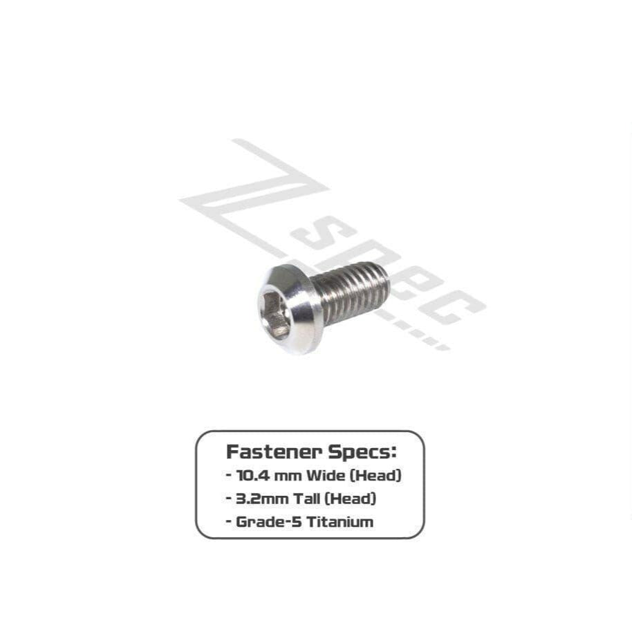 ZSPEC M6-1.0x12mm Dress Up Bolt® Fastener, Angled Head, Titanium Grade-5, Per Each - ZSPEC Design LLC - Hardware Fasteners - angled head, Dress Up Bolt, m6, per each, titanium - zspecdesign.com