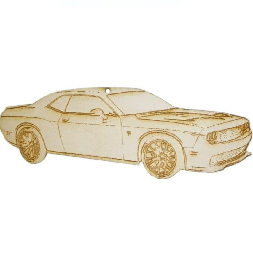 ZSPEC Laser-Engraved Ornament, Style: Dodge. Challenger SRT, ~5-inch Wide - ZSPEC Design LLC - Holiday Ornaments - challenger, dodge, holiday, lifestyle, ornament, srt - zspecdesign.com