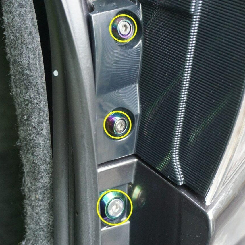 ZSPEC Trunk-Area Fastener Kit for '07-13 Mitsubishi Lancer EVO 10, Stainless & Billet - ZSPEC Design LLC - Hardware Fasteners - EVO 10, Fastener Kit, lancer, mistubishi, Washer Color - zspecdesign.com