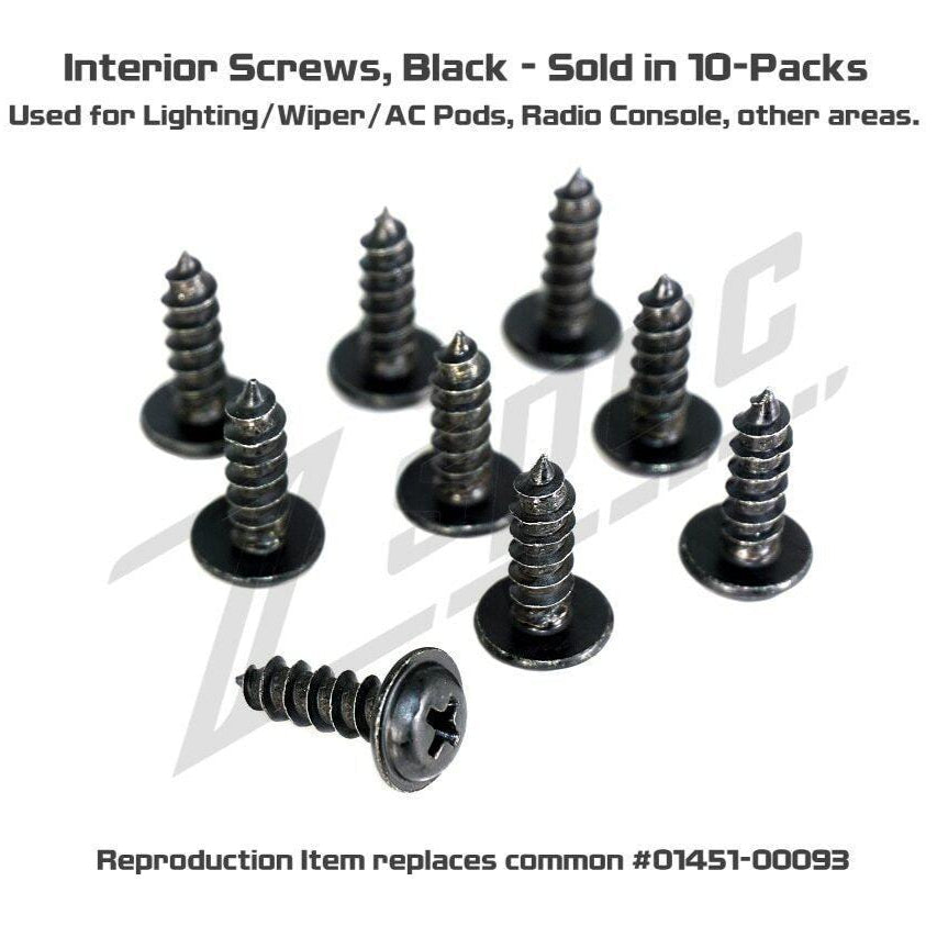 ZSPEC Interior Screws for Nissan vehicles for Z32 300zx and others, 10-Pack - ZSPEC Design LLC - Hardware Fasteners - 10-pack, 300zx, 300zx pods, Fastener, nissan, stereo, z32, z32 pod - zspecdesign.com