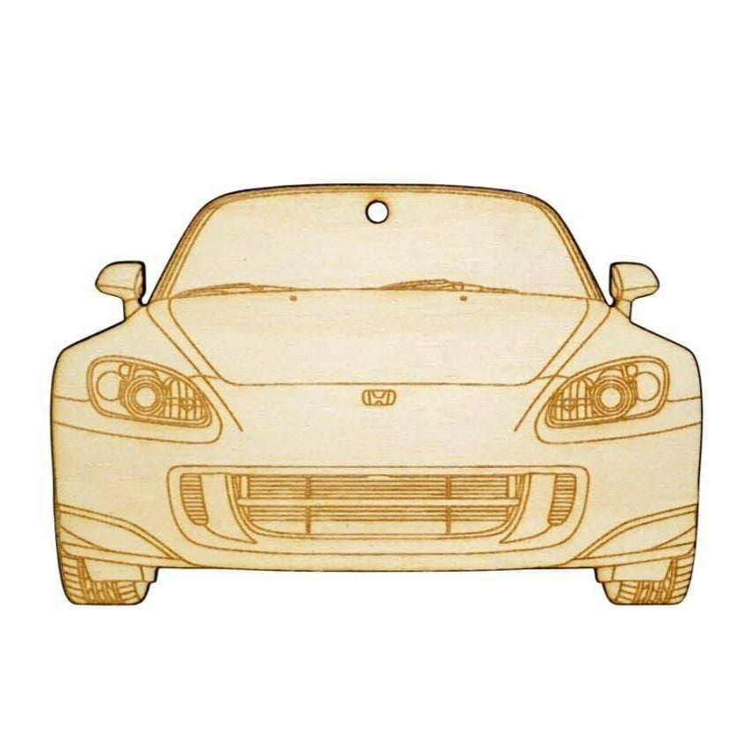 ZSPEC Laser-Engraved Wood Ornament, Style: Honda S2000, Birch - ZSPEC Design LLC - Holiday Ornaments - holiday, honda, ornament, S2000 - zspecdesign.com