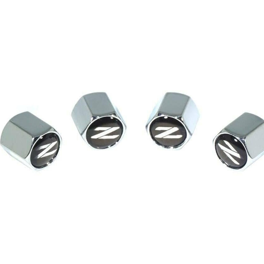 Chrome Valve Stem Tire Caps, Style: Nissan 300zx Z32 - ZSPEC Design LLC - Hardware Fasteners - 300zx, cap, nissan, tire, z32 - zspecdesign.com