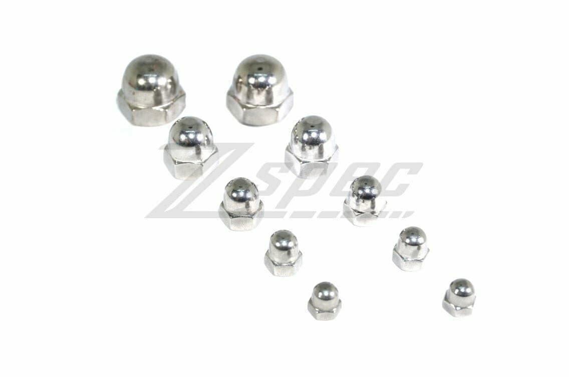 ZSPEC M10-1.5 Acorn Nuts, SUS304 Stainless Steel, 10-Pack - ZSPEC Design LLC - Hardware Fasteners - 10-pack, acorn, m10, nut, Stainless - zspecdesign.com