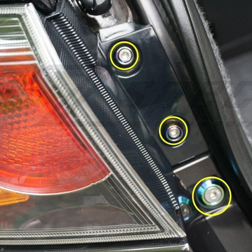 ZSPEC Trunk-Area Fastener Kit for '07-13 Mitsubishi Lancer EVO 10, Stainless & Billet - ZSPEC Design LLC - Hardware Fasteners - EVO 10, Fastener Kit, lancer, mistubishi, Washer Color - zspecdesign.com