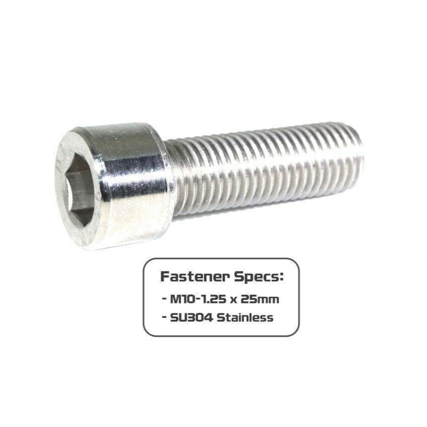 ZSPEC M10-1.25x25mm Fastener, Socket-Head SHSC Fasteners, SUS304 Stainless, Per Each - ZSPEC Design LLC - Hardware Fasteners - Dress Up Bolt, m10, SHSC, Stainless - zspecdesign.com