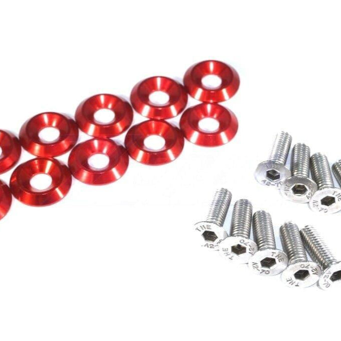 ZSPEC Metric Fender Fastener Kit, M6-1.0x20mm Fasteners, 10-Pack, Stainless & Billet - ZSPEC Design LLC - Hardware Fasteners - 10-piece, Fastener Kit, fender fastener kit, m6 - zspecdesign.com