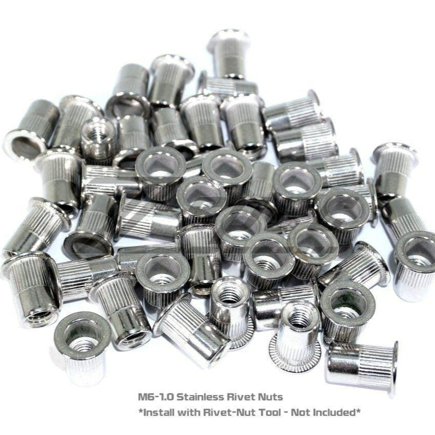 ZSPEC M6x25mm Titanium Shank/Shoulder Bolts, Well or Rivet Nuts, 10-Pack - ZSPEC Design LLC - Hardware Fasteners - 10-pack, body hardware, m6, stainless, titanium - zspecdesign.com