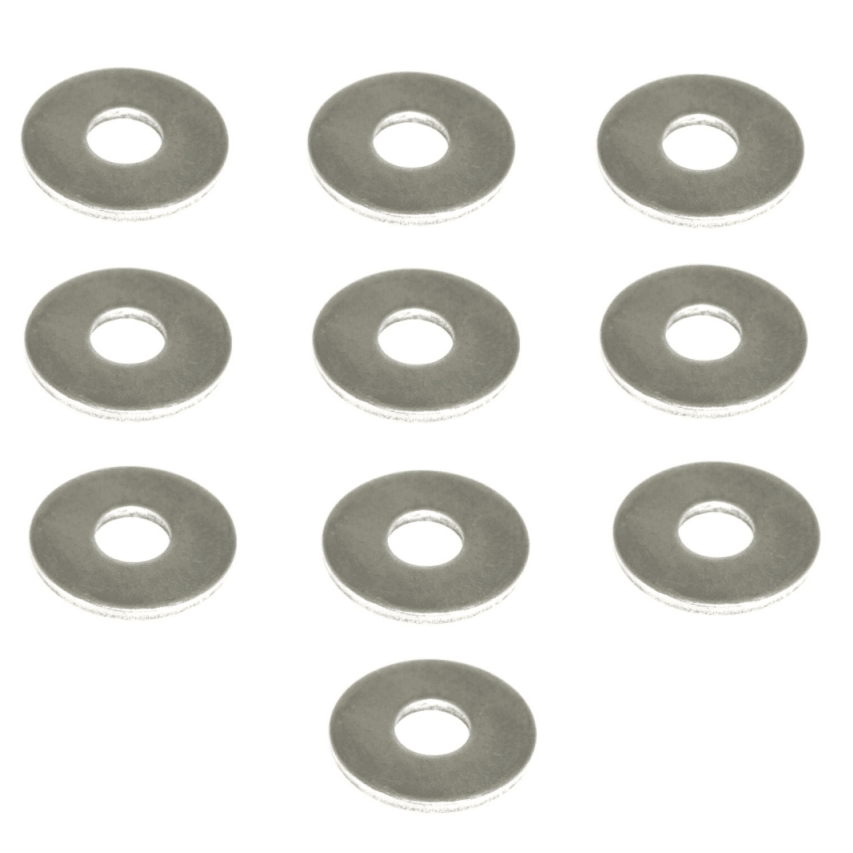 ZSPEC M6 Fender Flat Washers, SUS304 Stainless Steel, 10-Pack | ZSPEC