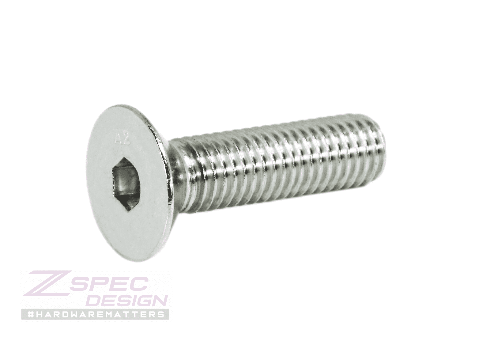 ZSPEC M10-1.5x40mm Flat-Head FHSC Fasteners, Stainless, Per Each - ZSPEC Design LLC - Hardware Fasteners - Dress Up Bolt, FHSC, m10, Stainless - zspecdesign.com