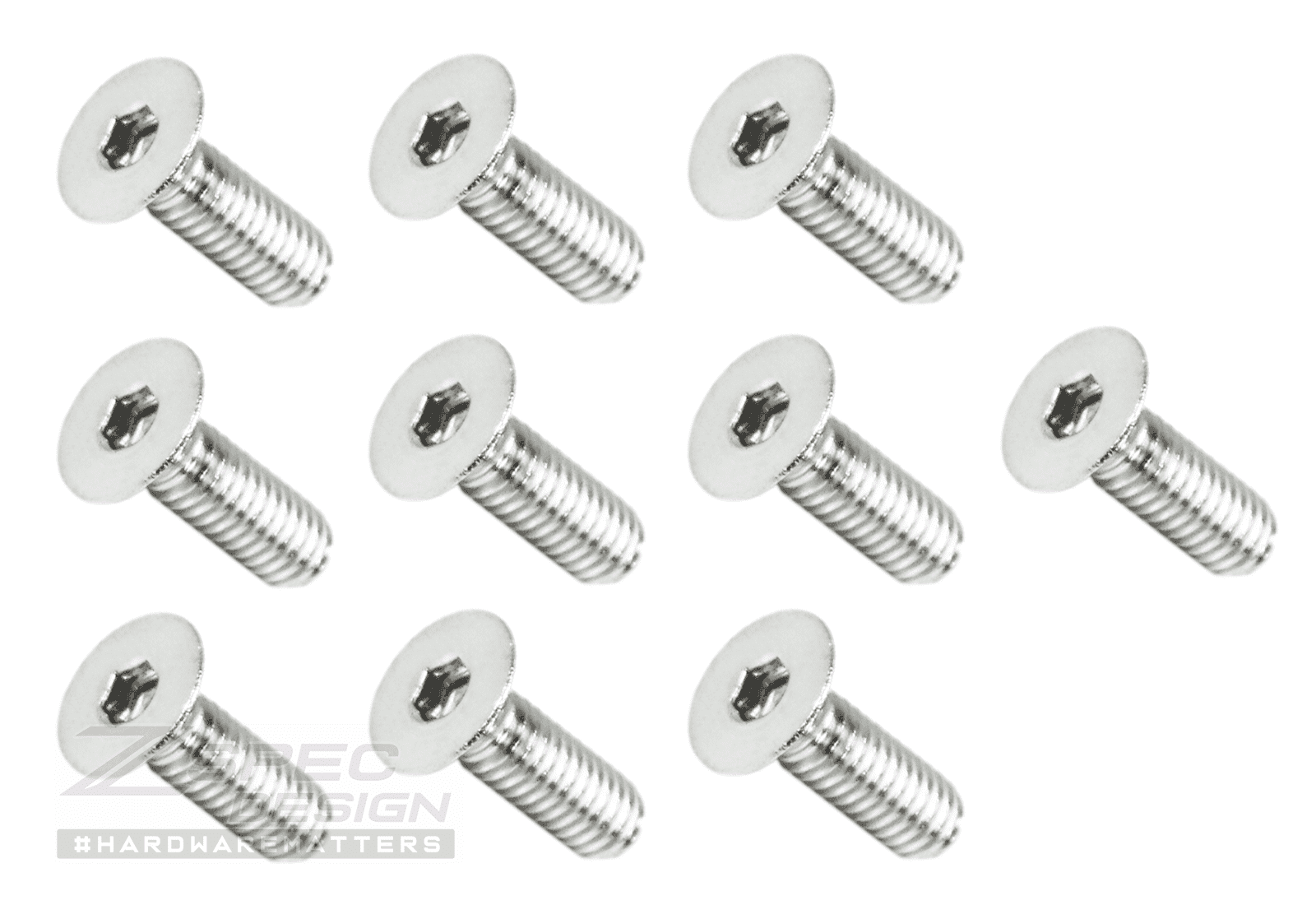 ZSPEC M4-0.7x16mm Fasteners, FHSC, Stainless Steel SUS304, 10-Pack - ZSPEC Design LLC - Hardware Fasteners - 10-pack, Dress Up Bolt, FHSC, m4, Stainless - zspecdesign.com