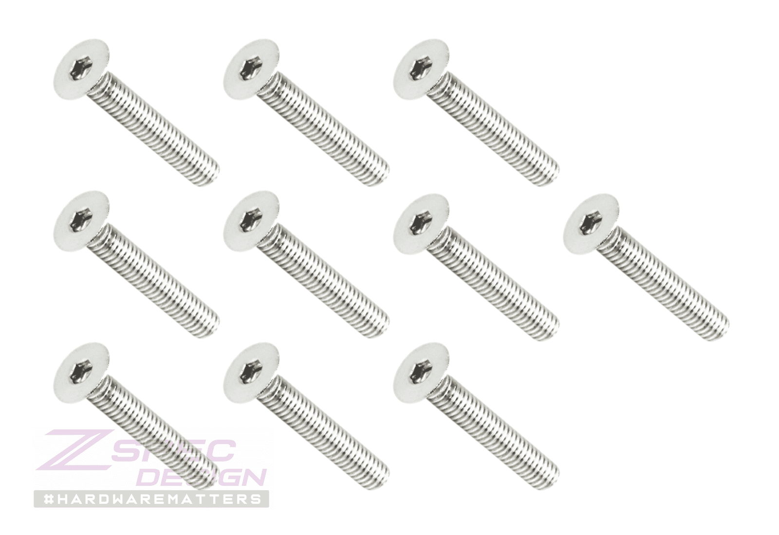 ZSPEC M4-0.7x25mm Fasteners, FHSC, Stainless Steel SUS304, 10-Pack - ZSPEC Design LLC - Hardware Fasteners - 10-pack, Dress Up Bolt, FHSC, m4, Stainless - zspecdesign.com