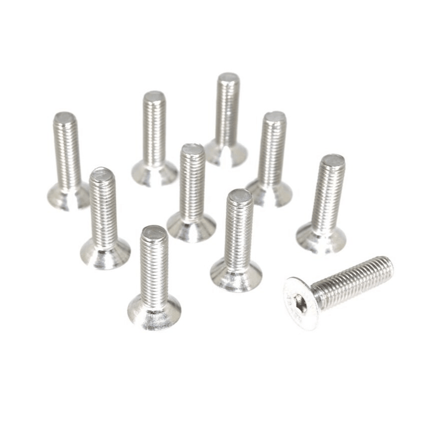 ZSPEC M6-1.0x12mm Flat-Head FHSC Fasteners, SUS304 Stainless, 10-Pack - ZSPEC Design LLC - Hardware Fasteners - 10-pack, Dress Up Bolt, FHSC, m6, Stainless - zspecdesign.com
