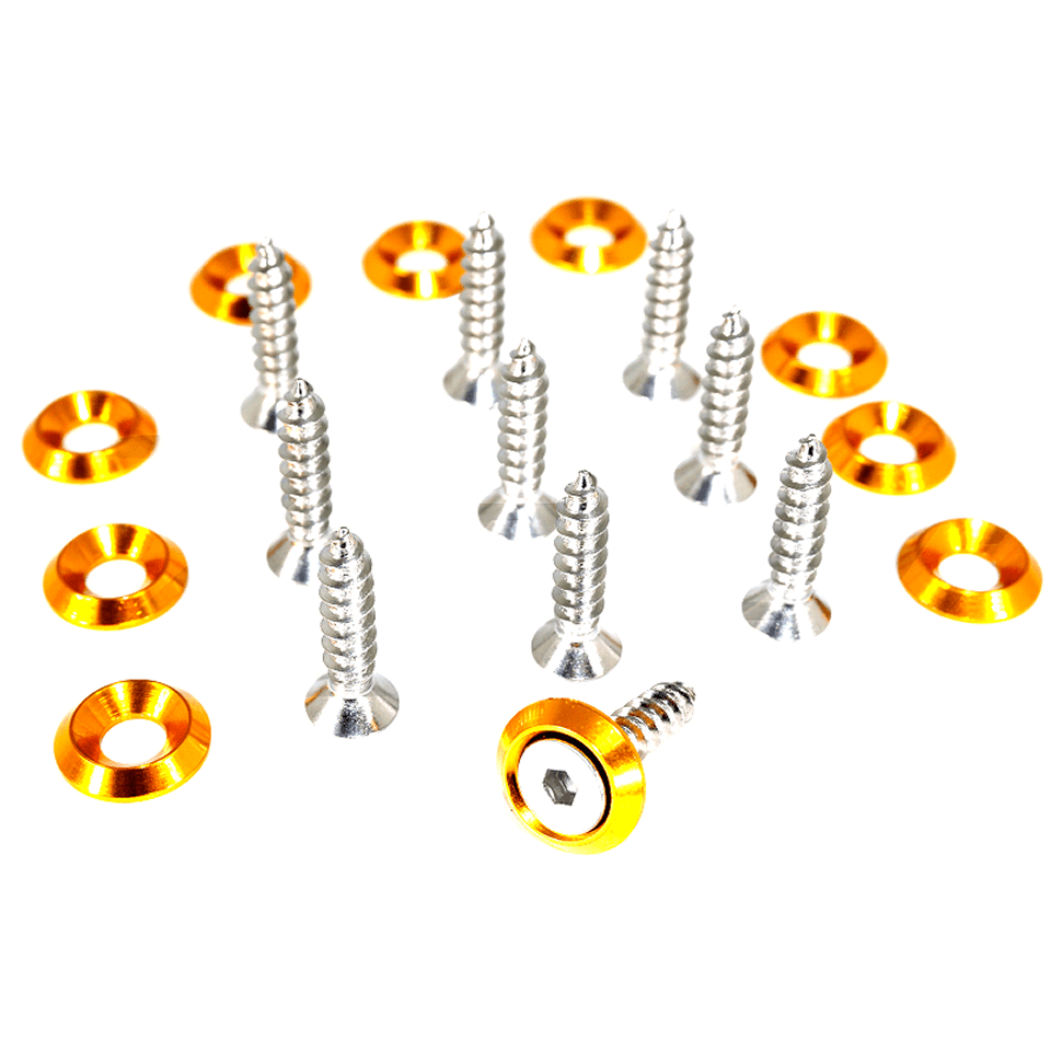 ZSPEC M5x20mm Coarse Fasteners w/Colored Washers, 10-Pack - ZSPEC Design LLC - Hardware Fasteners - 10-Pack, coarse, Fastener Kit, M5 - zspecdesign.com