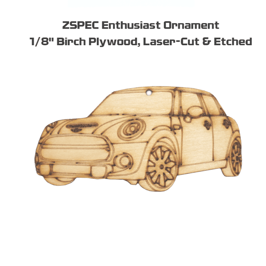 ZSPEC Laser-Engraved Birch Ornament, Style: Mini, ~5-inch Wide - ZSPEC Design LLC - Holiday Ornaments - cooper, holiday, lifestyle, mini, ornament - zspecdesign.com