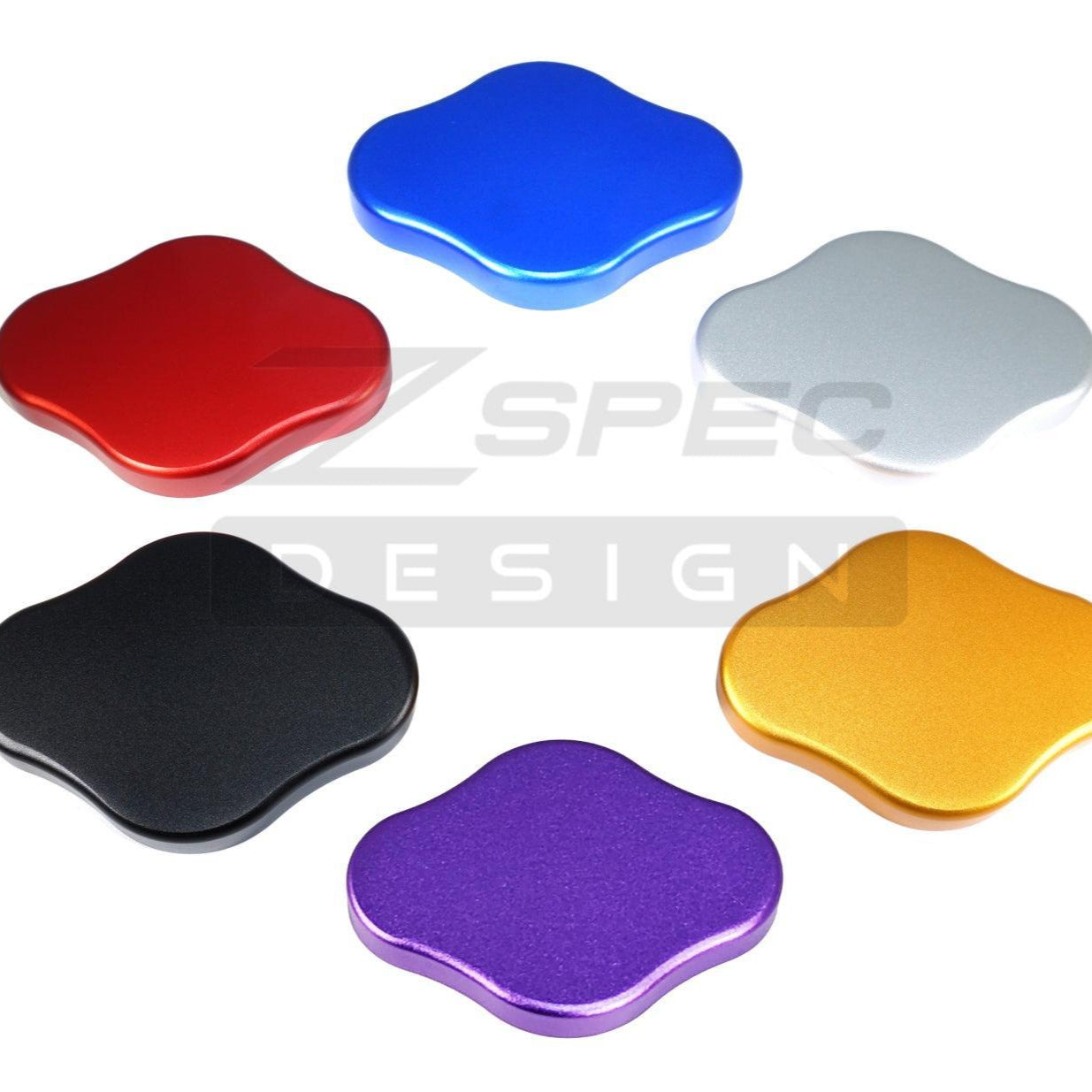 ZSPEC Fluid Reservoir Cap Covers Set for '23+ Nissan Z RZ34, Billet, 3 Caps - ZSPEC Design LLC - Hardware Fasteners - 400z, accessory, cap, nissan, nissan z, radiator cap cover, reservoir cap cover, RZ34 - zspecdesign.com