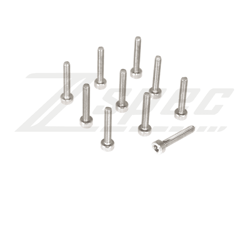 ZSPEC M2-0.4x12mm Fastener, SHSC, Stainless SUS304, 10-Pack - ZSPEC Design LLC - Hardware Fasteners - 10-pack, Dress Up Bolt, Fastener, m2, SHSC, Stainless - zspecdesign.com