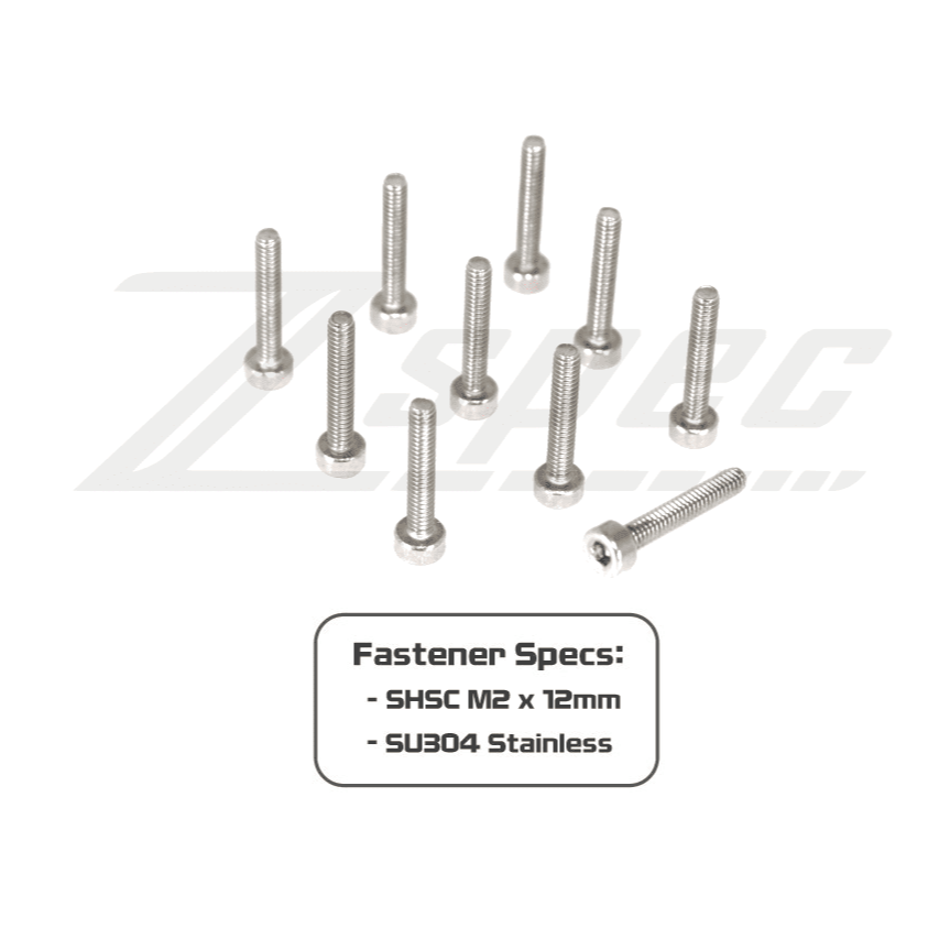 ZSPEC M2-0.4x12mm Fastener, SHSC, Stainless SUS304, 10-Pack - ZSPEC Design LLC - Hardware Fasteners - 10-pack, Dress Up Bolt, Fastener, m2, SHSC, Stainless - zspecdesign.com