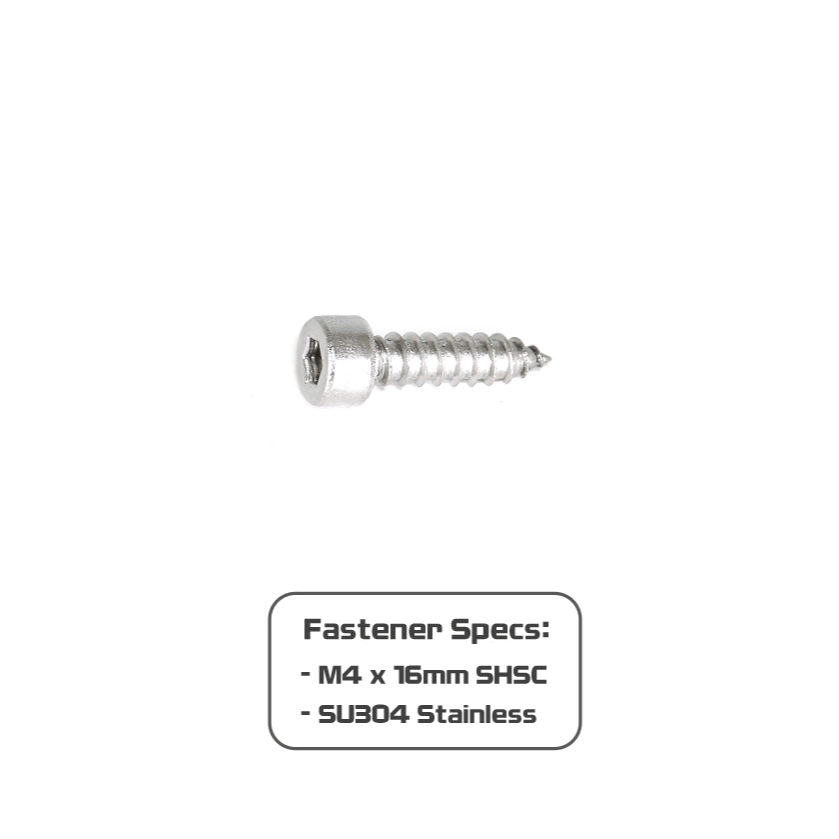 ZSPEC M4x16mm Coarse Socket-Cap SHSC Fasteners, Stainless, 10-Pack - ZSPEC Design LLC - Hardware Fasteners - 10-pack, Dress Up Bolt, m4, SHSC, Stainless - zspecdesign.com
