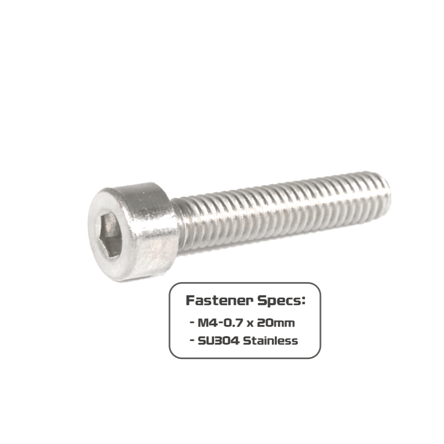 ZSPEC M4-0.7x20mm Socket-Cap SHSC Fasteners, Stainless, 10-Pack - ZSPEC Design LLC - Hardware Fasteners - 10-pack, Dress Up Bolt, m4, SHSC, Stainless - zspecdesign.com