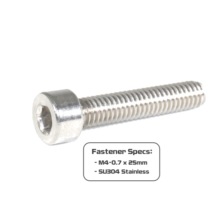 ZSPEC M4-0.7x25mm Socket-Cap SHSC Fasteners, Stainless, 10-Pack - ZSPEC Design LLC - Hardware Fasteners - 10-pack, Dress Up Bolt, m4, SHSC, Stainless - zspecdesign.com