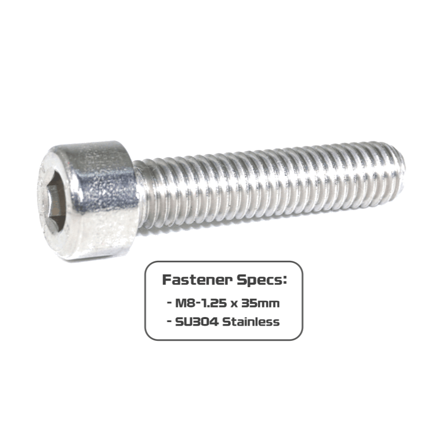 ZSPEC M8-1.25x35mm Socket-Cap SHSC Fasteners, Stainless, 10-Pack - ZSPEC Design LLC - Hardware Fasteners - 10-pack, m8, shsc, stainless - zspecdesign.com
