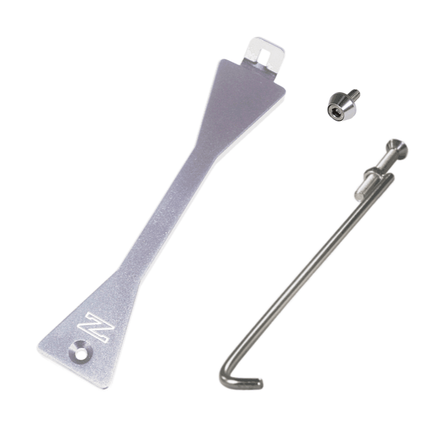 ZSPEC Battery Hold Down/Bracket Kit for Nissan Z31 300zx '84-89, Billet, w/ Stainless Hardware - ZSPEC Design LLC - Hardware Fasteners - 300zx, accessory, battery, battery bracket, bracket, nissan, z31 - zspecdesign.com