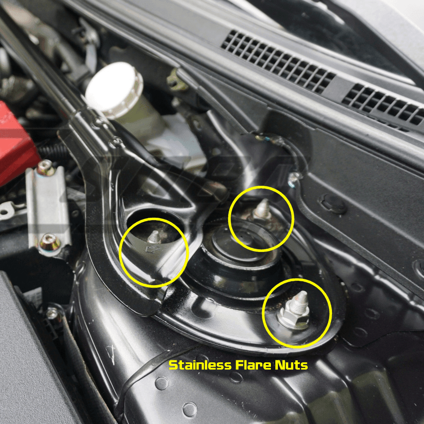 ZSPEC Strut Bar Fastener Kit for Mitsubishi Lancer EVO X 10, Stainless & Billet - ZSPEC Design LLC - Hardware Fasteners - evo 10, Fastener Kit, lancer, mitsubishi, strut bar, Washer Color - zspecdesign.com