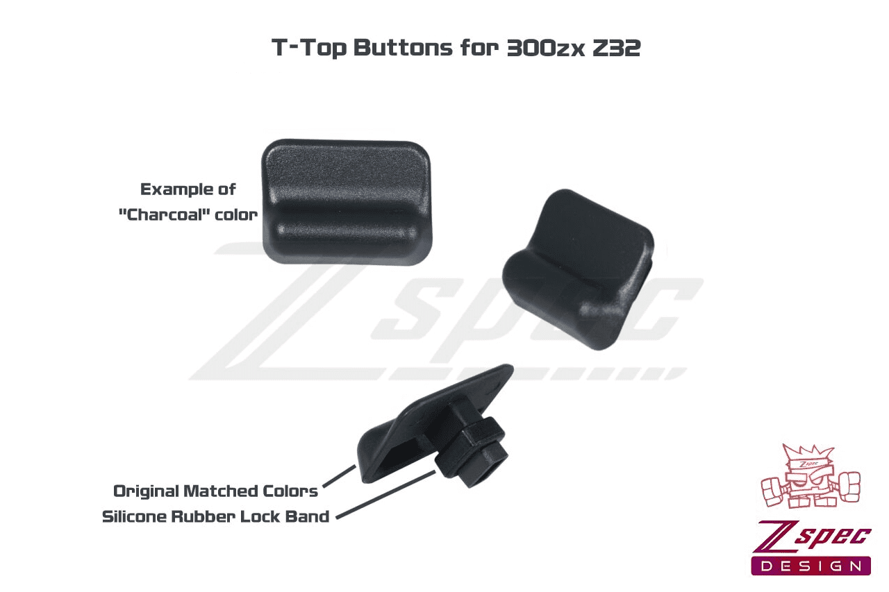 ZSPEC T-Top Release Button w/Lock-Band for Nissan Z32 300zx - ZSPEC Design LLC - Hardware Fasteners - 300zx, lhd, LHD & RHD, nissan, repro, rhd, t-top, z32 - zspecdesign.com