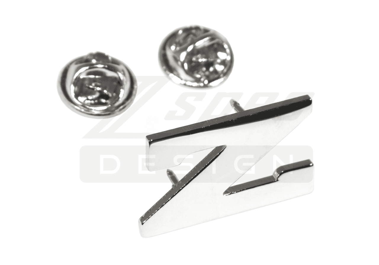 ZSPEC Nissan Z31 300zx Z-Style Lapel / Hat Pin, Chrome - ZSPEC Design LLC - Collectibles - 300zx, accessory, lifestyle, nissan, nissan pin, pin, z31 - zspecdesign.com