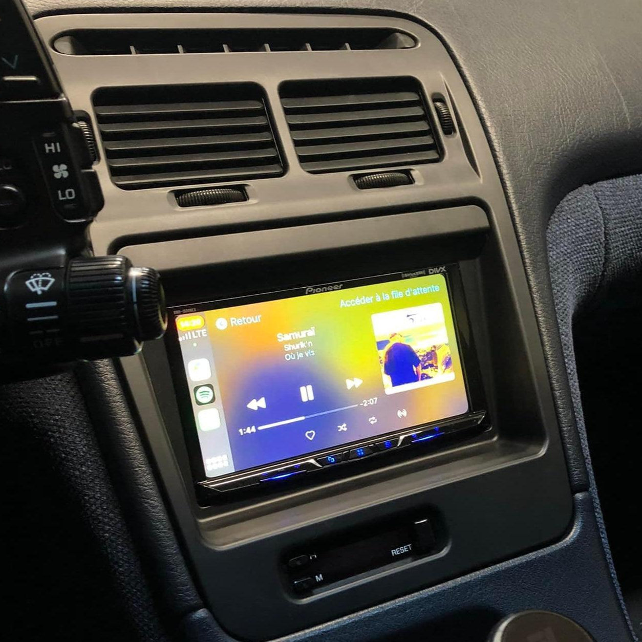 ZSPEC LHD Double-Din Radio Bezel w/Brackets for '90-99 Nissan Z32 300zx - ZSPEC Design LLC - Hardware Fasteners - 300zx, din, double, lhd, nissan, repro, stereo, z32 - zspecdesign.com