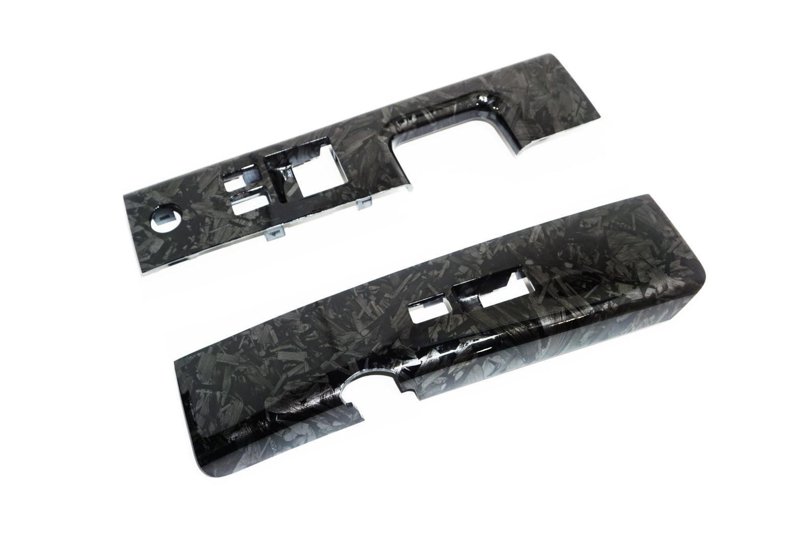 ZSPEC 350z Z33 Interior Door Window Switch Finisher Set, LHD '06-09, Forged Carbon Style - ZSPEC Design LLC - Hardware Fasteners - 350z, 350z Window Switch Finishers, door, finisher, handle, nissan, window - zspecdesign.com