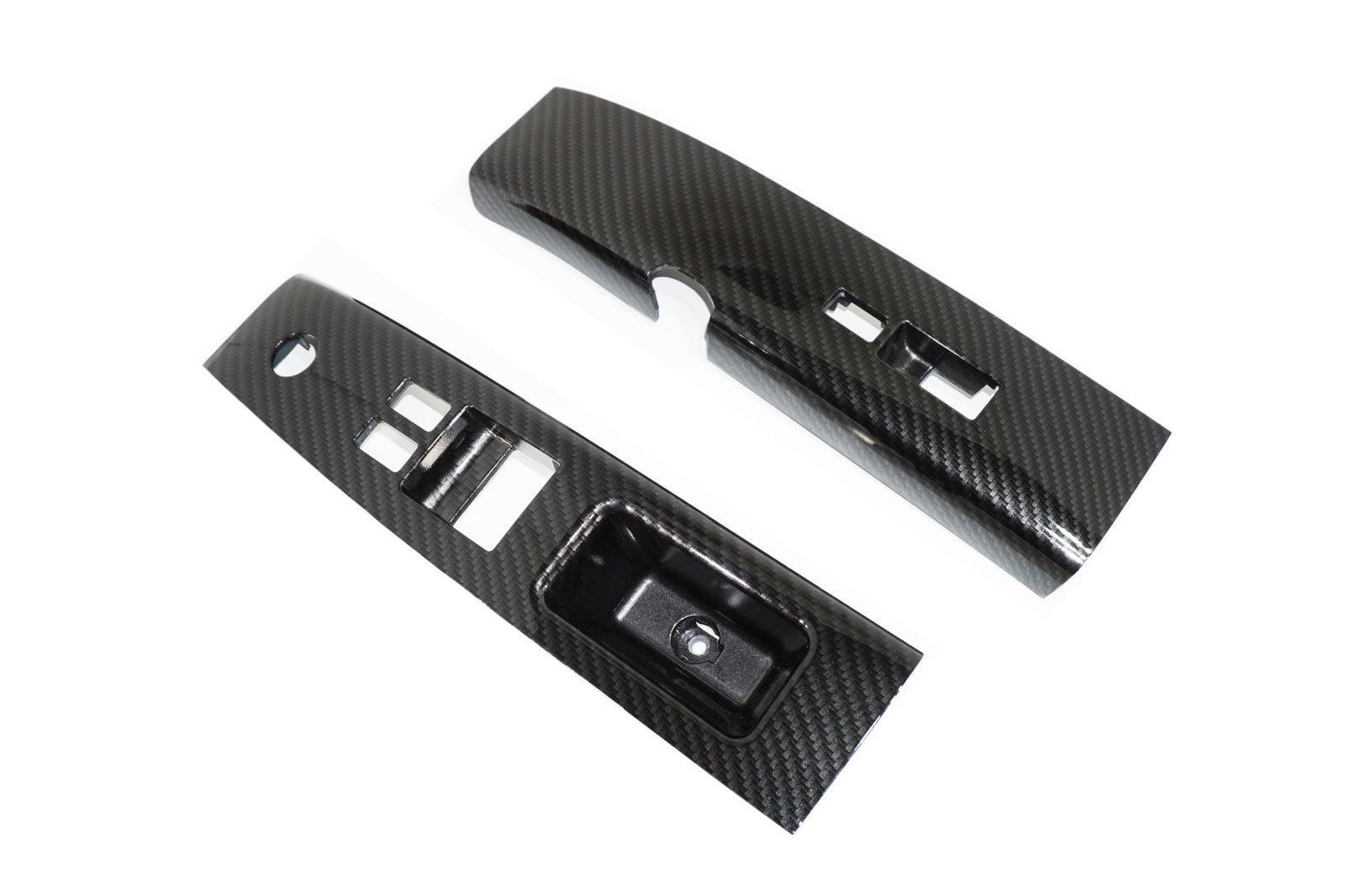 ZSPEC 350z Z33 Interior Door Window Switch Finisher Set, LHD '03-05, Carbon-Weave Style - ZSPEC Design LLC - Hardware Fasteners - 350z, 350z Window Switch Finishers, door, finisher, handle, nissan, window - zspecdesign.com