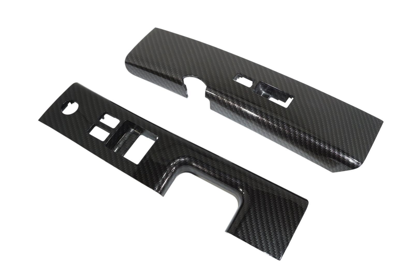 ZSPEC 350z Z33 Interior Door Window Switch Finisher Set, LHD '06-09, Carbon-Weave Style - ZSPEC Design LLC - Hardware Fasteners - 350z, 350z Window Switch Finishers, door, finisher, handle, nissan, window - zspecdesign.com