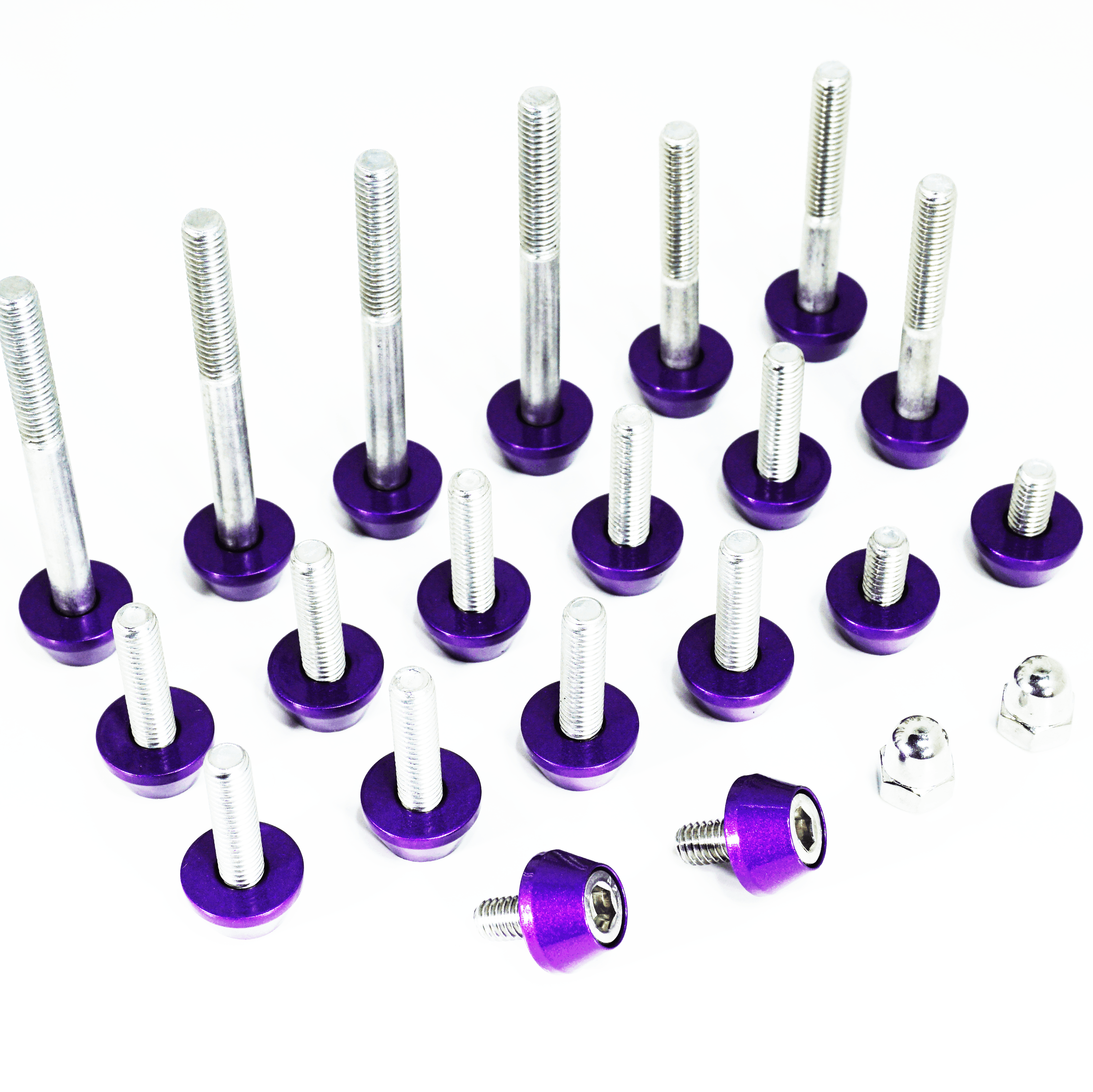 ZSPEC Plenum Fastener Kit for Nissan 350z VQ35DE +10mm (LONGER) Spacer, Stainless & Billet - ZSPEC Design LLC - Hardware Fasteners - 350z, Fastener Kit, nissan, plenum, z33 - zspecdesign.com